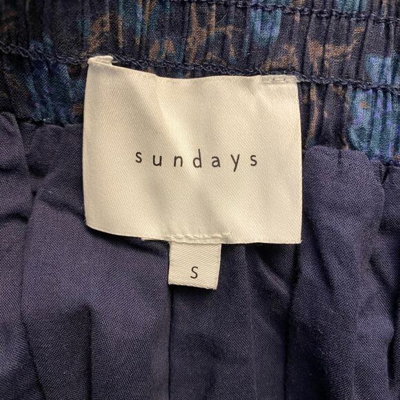 Sundays Size S Small Millie Midi Skirt Midnight Floral Pull On - Picture 4 of 5